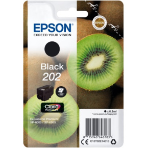 EPSON ink čierna 202 Premium - singlepack 6,9 ml, 250s, štandard EPSON ink čierna 202 Premium - singlepack 6,9 ml, 250s, štandard