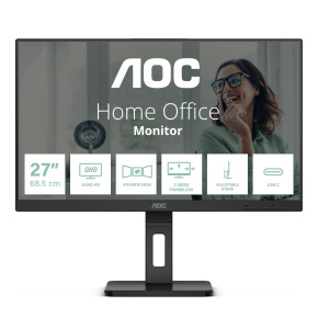 AOC MT IPS LCD WLED 27" Q27P3CV - IPS panel, 2560x1440, 350cd, 2xHDMI, DP, USB-C, 4x USB 3.2, repro, pivot AOC MT IPS LCD WLED 27" Q27P3CV - IPS panel, 2560x1440, 350cd, 2xHDMI, DP, USB-C, 4x USB 3.2, repro, pivot