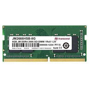 SODIMM DDR4 8GB 2666MHz TRANSCEND 1Rx8 1Gx8 CL19 1.2V SODIMM DDR4 8GB 2666MHz TRANSCEND 1Rx8 1Gx8 CL19 1.2V