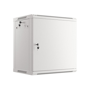 LANBERG RACKOVÁ SKRIŇA 19" NÁSTENNÁ 12U/600X450 PRO VLASTNÚ MONTÁŽ S KOVOVÝMI DVERAMI ŠEDÁ