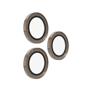 ZAGG Ochranná šošovka pre Apple iPhone 17 Pro/Pro Max/16 Pro/Pro Max/15 Pro/Pro Max - zlatá trblietka