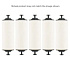 KIT, CLEANING ROLLERS,ATM CLEANING CASSETTE, ZXP1&ZXP3,SET OF 5