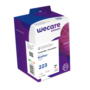 WECARE ARMOR ink sada kompatibilná s BROTHER LC-223 VAL BP, čierna/CMY WECARE ARMOR ink sada kompatibilná s BROTHER LC-223 VAL BP, čierna/CMY