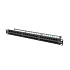 LANBERG PATCH PANEL 48 PORTOV 1U 19" CAT.5E UTP ČIERNY