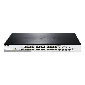 D-Link DGS-1510-28XMP 28-Port Gigabit Stackable POE Smart Managed Switch 4x 10G SFP+