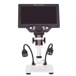 W-Star Digitálny Mikroskop LCD 7”, batéria DM1200xLCDB prísvit, stojan, čierna, CZ menu