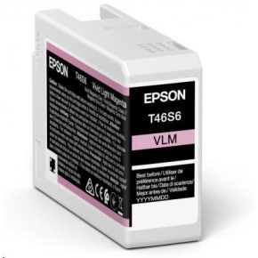 Atrament EPSON Singlepack Vivid Light Magenta T46S6 UltraChrome Pro 10 25 ml Atrament EPSON Singlepack Vivid Light Magenta T46S6 UltraChrome Pro 10 25 ml