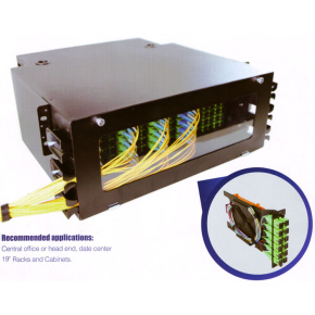 19" Optická VH vaňa 4U HD144 (SC)-288(LC) vlákien