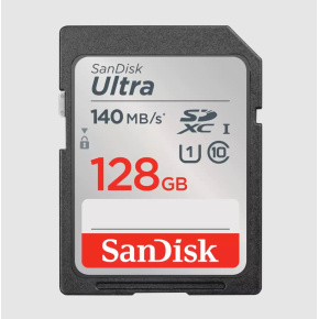 SanDisk Ultra/SDXC/128GB/140MBps/UHS-I U1 / Class 10/Čierna