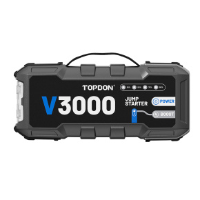 TOPDON Car Jump Starter V3000/3000A/12V vozidla/24000mAh/9l benzín/7l diesel/ LED svetlo | TOPDON Car Jump Starter V3000/3000A/12V vozidla/24000mAh/9l benzín/7l diesel/ LED svetlo |