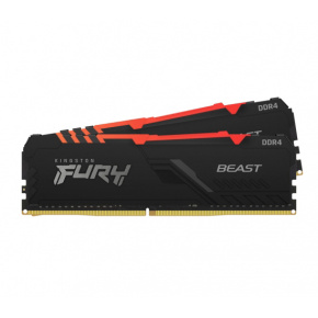 Kingston FURY Beast/DDR4/16GB/3600MHz/CL17/2x8GB/RGB/Black Kingston FURY Beast/DDR4/16GB/3600MHz/CL17/2x8GB/RGB/Black