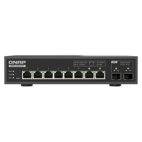 QNAP switch QSW-L3208-2C6T (6x 10GbE port, 2x 10G SFP+/NBASE-T Combo, Lite Managed)