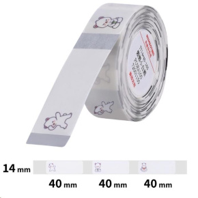 Niimbot průhledné štítky T 14x40mm 160ks Medvídě pro D11, D11-M, D110, D110-H Niimbot průhledné štítky T 14x40mm 160ks Medvídě pro D11, D11-M, D110, D110-H