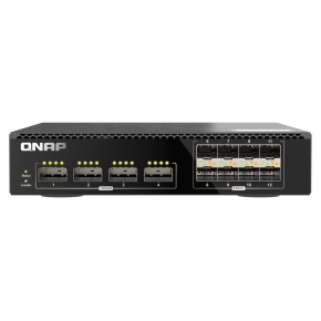 QNAP riadený switch QSW-M7308R-4X (4x 100GbE porty + 8x 25GbE porty, polovičná šírka)