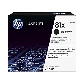 HP 81X tlačová kazeta čierna veľká, CF281X HP 81X tlačová kazeta čierna veľká, CF281X