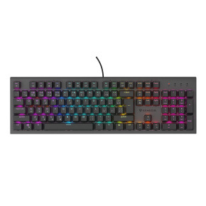Genesis tichá herná klávesnica THOR 303/RGB/Outemu Peach Silent/Drôtová USB/ CZ- SK layout/Čierna