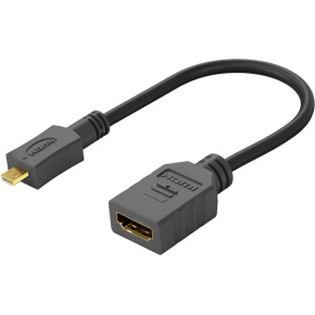 PromiumCord Flexi adaptér HDMI Typ A samica - micro HDMI Typ D samec pre ohybné zapojenie PromiumCord Flexi adaptér HDMI Typ A samica - micro HDMI Typ D samec pre ohybné zapojenie