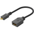 PromiumCord Flexi adaptér HDMI Typ A samica - micro HDMI Typ D samec pre ohybné zapojenie