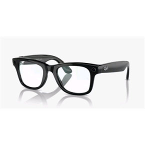 Meta Ray-Ban Wayfarer, AI okuliare, Shiny Black, Clear Meta Ray-Ban Wayfarer, AI okuliare, Shiny Black, Clear