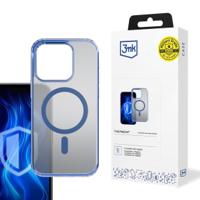 3mk ochranný kryt Frosty MagCase Blue pro Apple iPhone 15 Pro