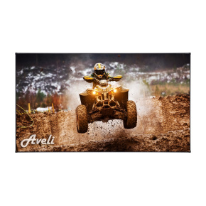 Plátno AVELI PREMIUM, pevný rám, black, 221x124 (16:9)