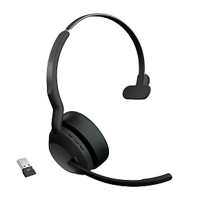 Jabra Evolve2 55/Mono/ANC/USB/BT-USB/Bezdrôt/Čierna