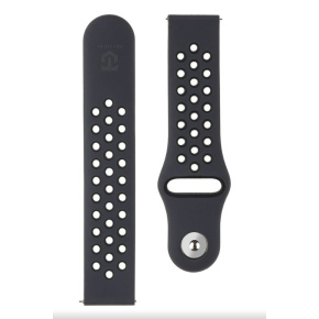 Tactical 856 Double Silikónový Remienok 20mm Black Tactical 856 Double Silikónový Remienok 20mm Black