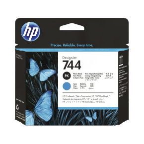 HP 744 Tlačová hlava, čierna a azúrová, F9J86A HP 744 Tlačová hlava, čierna a azúrová, F9J86A