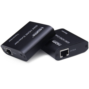 PremiumCord HDMI extender na 60m FULL HD 1080p cez jeden kábel Cat5e/6/6a/7, EDID nastavenia