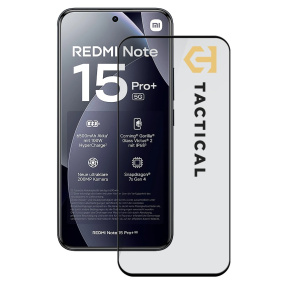 Tactical Glass Shield 5D sklo pre Xiaomi Redmi Note 15 Pro+ 4G/5G Black