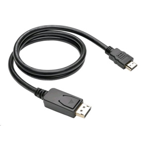 Kábel C-TECH DisplayPort/HDMI, 1m, čierny Kábel C-TECH DisplayPort/HDMI, 1m, čierny