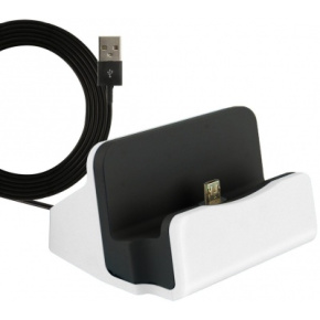 Univerzálna stolná kolíska s obojstranným microUSB konektorom Univerzálna stolná kolíska s obojstranným microUSB konektorom