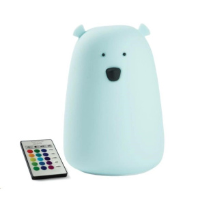 Rabbit & Friends Dotyková lampička medvídek s ovládáním | Modrá Rabbit & Friends Dotyková lampička medvídek s ovládáním | Modrá