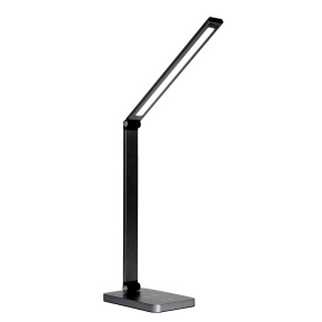 Platinet PDL888B stolná LED lampa 10W stmievateľná, dotykové ovládanie, bezdrôtové nabíjanie, USB port,