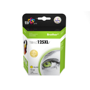 Ink.kaziet kompatibilný s Brother LC125XLY 100% new Ink.kaziet kompatibilný s Brother LC125XLY 100% new