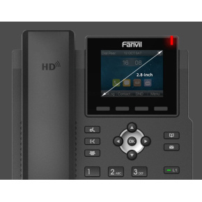 Fanvil X3SG SIP telefón, 2,8" bar.disp., 4SIP, dual Gbit, PoE