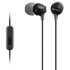 SONY slúchadlá MDR-EX15AP, handsfree, čierne