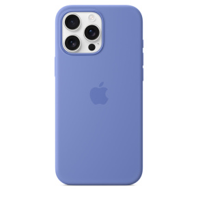 iPhone 16 Pro Max Silicone Case with MS-Periwinkle iPhone 16 Pro Max Silicone Case with MS-Periwinkle