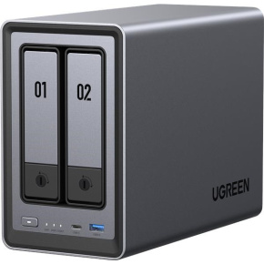 UGREEN NASync DXP2800 (4C/IntelN100/3,4GHz/8GBRAM/2xSATA/2xM.2/1x2,5GbE/2xUSB2.0/2xUSB3.2/1xUSB-C/HDMI)