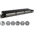 19" patch panel Solarix 24 x RJ45 CAT6 STP čierny 1U SX24-6-STP-BK