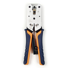 W-star Krimpovacie kliešte RJ45 WS2182R s račňou priame, strúhač izolácie