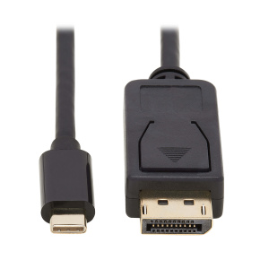 Adaptér USB-C/DisplayPort BiDirect, uzamykateľný konektor, 4K 60Hz, HDR (Samec/Samec), kábel 1.8m