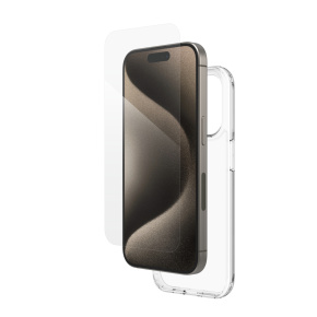 ZAGG Invisible Shield Ochranné sklo Elite 360 Bundle iPhone 15 Pro - priehľadný