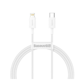 Baseus dátový kábel Superior USB-C/Lightning 1m 20W biely