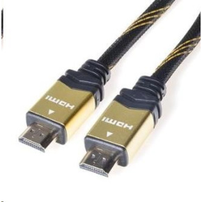PREMIUMCORD Gold HDMI High Speed + Ethernet kábel (v1.4), opletené, pozlátené konektory, 1,5 m PREMIUMCORD Gold HDMI High Speed + Ethernet kábel (v1.4), opletené, pozlátené konektory, 1,5 m