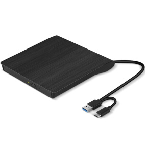 Externá DVD napaľovačka C-tech DVD-USB-AC, USB 2.0, USB A/Type C
