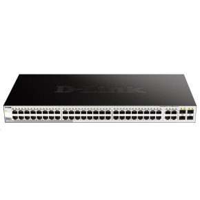 D-Link DGS-1210-52 52-portový gigabitový prepínač Smart+, 48x GbE, 4x RJ45/SFP, bez ventilátora D-Link DGS-1210-52 52-portový gigabitový prepínač Smart+, 48x GbE, 4x RJ45/SFP, bez ventilátora