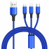 PromiumCord 3 in 1 USB kábel, 3 konektory USB typ C + micro USB + Lightning pre Apple, 1.2m