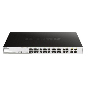 D-Link DGS-1210-28P L2/L3 Smart+ PoE switch, 24x PoE 10/100/1000 Base-T, 4x 1000Base-T/SFP, 193W D-Link DGS-1210-28P L2/L3 Smart+ PoE switch, 24x PoE 10/100/1000 Base-T, 4x 1000Base-T/SFP, 193W