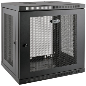 Skriňa SmartRack 12U, Mini Rack, Š = 600mm, Hl = 550mm, hĺbka pre prepínače, montáž na stenu